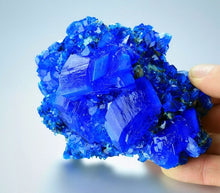 Load image into Gallery viewer, Amazing Electric Blue CHALCANTHITE Crystal from POLAND "TOP QUALITY"