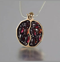 Load image into Gallery viewer, Fashion Fruit Crystal Pomegranate Pendant Necklace Choker Women