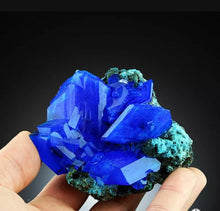Load image into Gallery viewer, Amazing Electric Blue CHALCANTHITE Crystal from POLAND "TOP QUALITY"