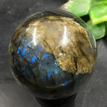 Load image into Gallery viewer, TOP-205g 52mm Natural Labradorite Sphere&amp;Stand Healing Reiki M134