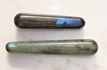 Load image into Gallery viewer, Charged 4" Labradorite Massage Wand Crystal Healing Energy REIKI ~70g Hand-Carved &amp; Hand-Polished by Artisans in India!