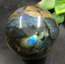 Load image into Gallery viewer, TOP-205g 52mm Natural Labradorite Sphere&amp;Stand Healing Reiki M134