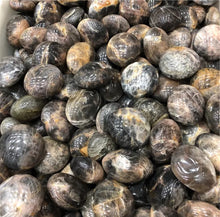 Load image into Gallery viewer, Wholesale High Quality Natural Black Moonstone Palm Stone Tumbled Stones crystal healing Reiki