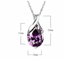 Load image into Gallery viewer, Crystal Heal Chakra Point Natural Gemstone Stone Amethyst Pendant For Necklace