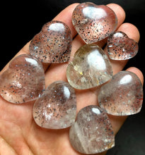 Load image into Gallery viewer, 72g 8PC Fire Quartz Lepidocrocite Ignite Passion Purpose Heart Polished  U901