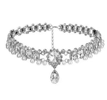 Load image into Gallery viewer, Women Fashion Crystal Choker Bib Necklace Chunky Chain Statement Pendant Jewelry