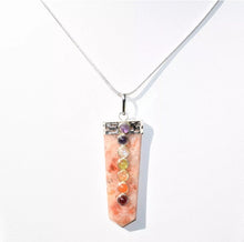 Load image into Gallery viewer, CHARGED 7 Chakra Himalayan Sunstone Crystal Perfect Pendant™ + 20" Chain WOW