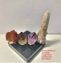 Load image into Gallery viewer, Natural Congo Citrine, Amethyst, Vanadinite and Spirit Quartz Healing Crystals