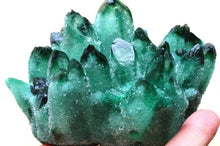 Load image into Gallery viewer, 521.2g RARE ! New Find Natural Beatiful Green Quartz Crystal Cluster Specimen