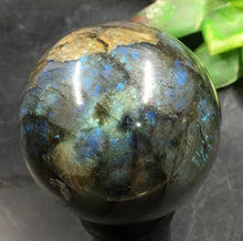 Load image into Gallery viewer, TOP-205g 52mm Natural Labradorite Sphere&amp;Stand Healing Reiki M134