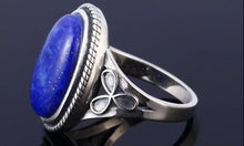 Load image into Gallery viewer, Natural Lapis Ring In 925 Sterling Silver Gemstone Ring Anniversary Ring