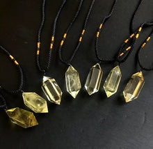 Load image into Gallery viewer, A+A+ Natural Citrine Quartz Crystal Pendant double Point Reiki Healing Gift 1pc