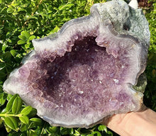 Load image into Gallery viewer, Natural Amethyst Geode Cluster 7.415 Lb 10”x7”. Crystal Raw Nice Quality