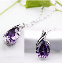 Load image into Gallery viewer, Crystal Heal Chakra Point Natural Gemstone Stone Amethyst Pendant For Necklace