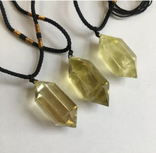 Load image into Gallery viewer, A+A+ Natural Citrine Quartz Crystal Pendant double Point Reiki Healing Gift 1pc