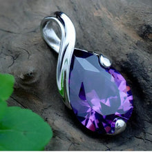 Load image into Gallery viewer, Crystal Heal Chakra Point Natural Gemstone Stone Amethyst Pendant For Necklace