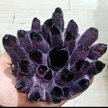 Load image into Gallery viewer, 700-1550g natural Amethyst cluster raw stones geode reiki healing quartz crystal minerals gemstone remove negative energy