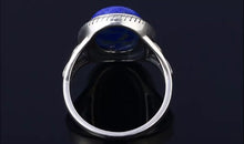 Load image into Gallery viewer, Natural Lapis Ring In 925 Sterling Silver Gemstone Ring Anniversary Ring