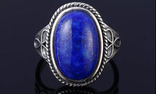 Load image into Gallery viewer, Natural Lapis Ring In 925 Sterling Silver Gemstone Ring Anniversary Ring