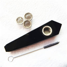 Load image into Gallery viewer, Natural Quartz Smoking Pipe  Crystal Point Wand Healing Crystal gemstoneWith Metal Filter wholesale price