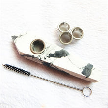 Load image into Gallery viewer, Natural Quartz Smoking Pipe  Crystal Point Wand Healing Crystal gemstoneWith Metal Filter wholesale price