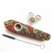 Load image into Gallery viewer, Natural Quartz Smoking Pipe  Crystal Point Wand Healing Crystal gemstoneWith Metal Filter wholesale price