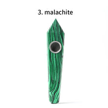 Load image into Gallery viewer, Wholesale Natural Quartz Smoking Pipe Crystal Stone Obelisk Wand Point Cigars Pipes Smoking Pipes Healing With Metal Filter 1PC