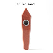 Load image into Gallery viewer, Wholesale Natural Quartz Smoking Pipe Crystal Stone Obelisk Wand Point Cigars Pipes Smoking Pipes Healing With Metal Filter 1PC