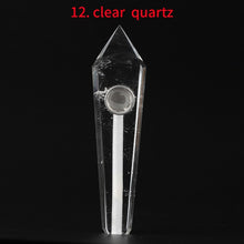 Load image into Gallery viewer, Wholesale Natural Quartz Smoking Pipe Crystal Stone Obelisk Wand Point Cigars Pipes Smoking Pipes Healing With Metal Filter 1PC