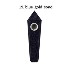 Load image into Gallery viewer, Wholesale Natural Quartz Smoking Pipe Crystal Stone Obelisk Wand Point Cigars Pipes Smoking Pipes Healing With Metal Filter 1PC