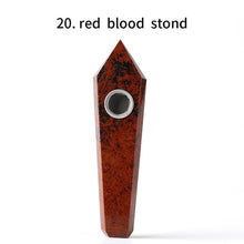 Load image into Gallery viewer, Wholesale Natural Quartz Smoking Pipe Crystal Stone Obelisk Wand Point Cigars Pipes Smoking Pipes Healing With Metal Filter 1PC