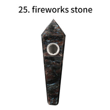Load image into Gallery viewer, Wholesale Natural Quartz Smoking Pipe Crystal Stone Obelisk Wand Point Cigars Pipes Smoking Pipes Healing With Metal Filter 1PC