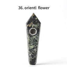 Load image into Gallery viewer, Wholesale Natural Quartz Smoking Pipe Crystal Stone Obelisk Wand Point Cigars Pipes Smoking Pipes Healing With Metal Filter 1PC
