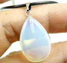 Load image into Gallery viewer, Natural stone Quartz Crystal tigereye Turquoises Opal agates Water drops Pendants for diy Jewelry making necklace Accessories
