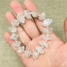 Load image into Gallery viewer, natural stones and minerals herkimer diamond bracelet rough gem healing crystals clear quartz crystal bracelet
