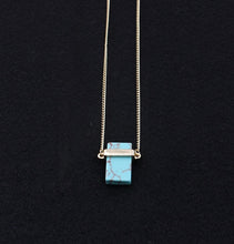 Load image into Gallery viewer, Natural Stone Crystal Pink Quartz Hexagon Pendant Necklaces Women Bullet Shaped Silver Link Chain Necklaces Jewelry Gifts