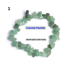 Load image into Gallery viewer, Natural Pink Quartz Crystal Stone Chip Beads Bracelet Stretch Beaded Bracelets for Women Men Unisex Jewelry