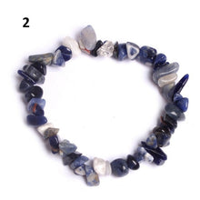 Load image into Gallery viewer, Natural Pink Quartz Crystal Stone Chip Beads Bracelet Stretch Beaded Bracelets for Women Men Unisex Jewelry