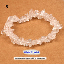 Load image into Gallery viewer, Natural Pink Quartz Crystal Stone Chip Beads Bracelet Stretch Beaded Bracelets for Women Men Unisex Jewelry