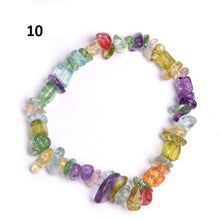 Load image into Gallery viewer, Natural Pink Quartz Crystal Stone Chip Beads Bracelet Stretch Beaded Bracelets for Women Men Unisex Jewelry