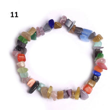 Load image into Gallery viewer, Natural Pink Quartz Crystal Stone Chip Beads Bracelet Stretch Beaded Bracelets for Women Men Unisex Jewelry