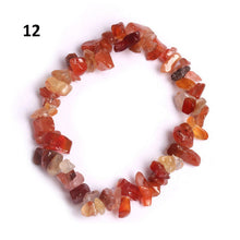 Load image into Gallery viewer, Natural Pink Quartz Crystal Stone Chip Beads Bracelet Stretch Beaded Bracelets for Women Men Unisex Jewelry