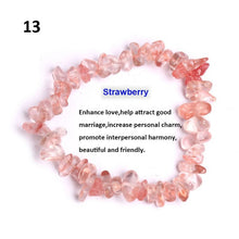 Load image into Gallery viewer, Natural Pink Quartz Crystal Stone Chip Beads Bracelet Stretch Beaded Bracelets for Women Men Unisex Jewelry