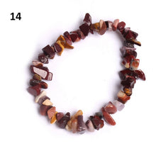 Load image into Gallery viewer, Natural Pink Quartz Crystal Stone Chip Beads Bracelet Stretch Beaded Bracelets for Women Men Unisex Jewelry