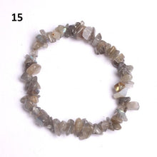 Load image into Gallery viewer, Natural Pink Quartz Crystal Stone Chip Beads Bracelet Stretch Beaded Bracelets for Women Men Unisex Jewelry
