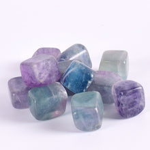 Load image into Gallery viewer, Healing Fluorite Tumbled Stone Natural Rock Quartz Polished Bead Chakra Fountain Garden DIY Decor Crystal Gemstone Irregular
