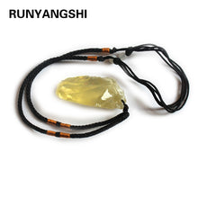 Load image into Gallery viewer, Natural Citrine Stone pendant  Yellow Quartz Crystal Rough Bulk Gemstone Healing Natural Stones And Minerals  for gifts