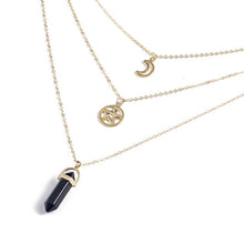 Load image into Gallery viewer, Hot sale Hexagonal Column Quartz Necklaces Pendants Fashion Natural Stone Bullet Pink Crystal Pendant Necklace For Women Jewelry